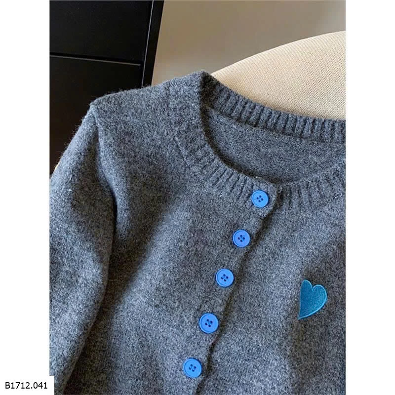 ÁO LEN XÁM CÀI CÚC PHỐI TAY  Giá sỉ 140k