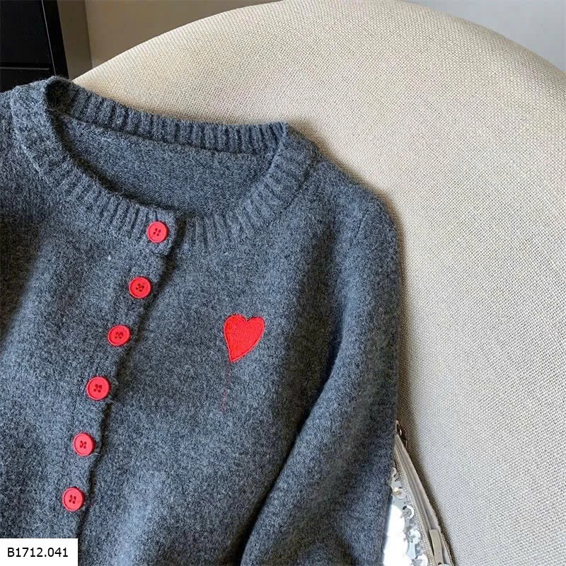 ÁO LEN XÁM CÀI CÚC PHỐI TAY  Giá sỉ 140k