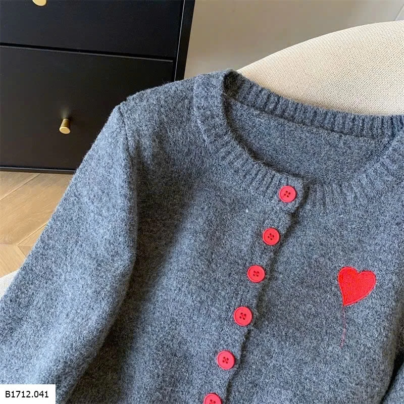 ÁO LEN XÁM CÀI CÚC PHỐI TAY  Giá sỉ 140k