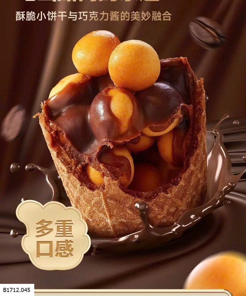 CỐC BÁNH QUY SOCOLA “CRUNCHY CUP”   Giá sỉ 95k/set 450g