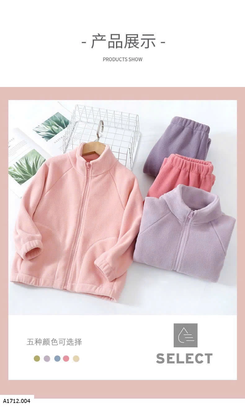 BỘ NỈ LÔNG CỪU TRẺ EM MAMDAD  Giá sỉ Size  110 120 130: #150k Size 140 150: #170k Size 160 170: #200ka