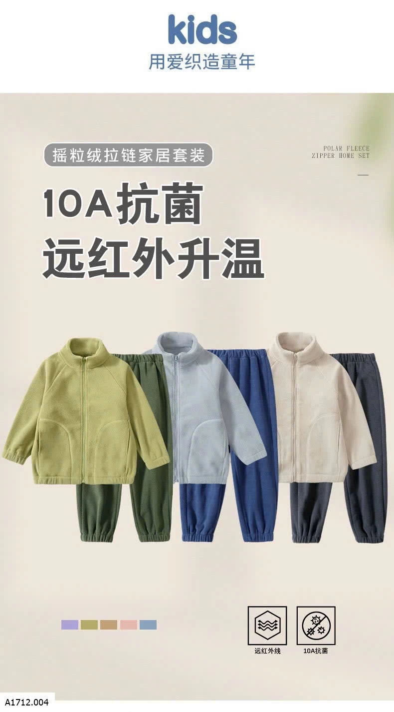 BỘ NỈ LÔNG CỪU TRẺ EM MAMDAD  Giá sỉ Size  110 120 130: #150k Size 140 150: #170k Size 160 170: #200ka