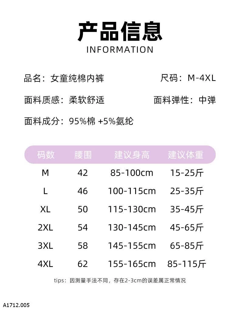 SET 4 QUẦN CHÍP ĐÙI CO BÉ GÁI  Giá sỉ 90ka