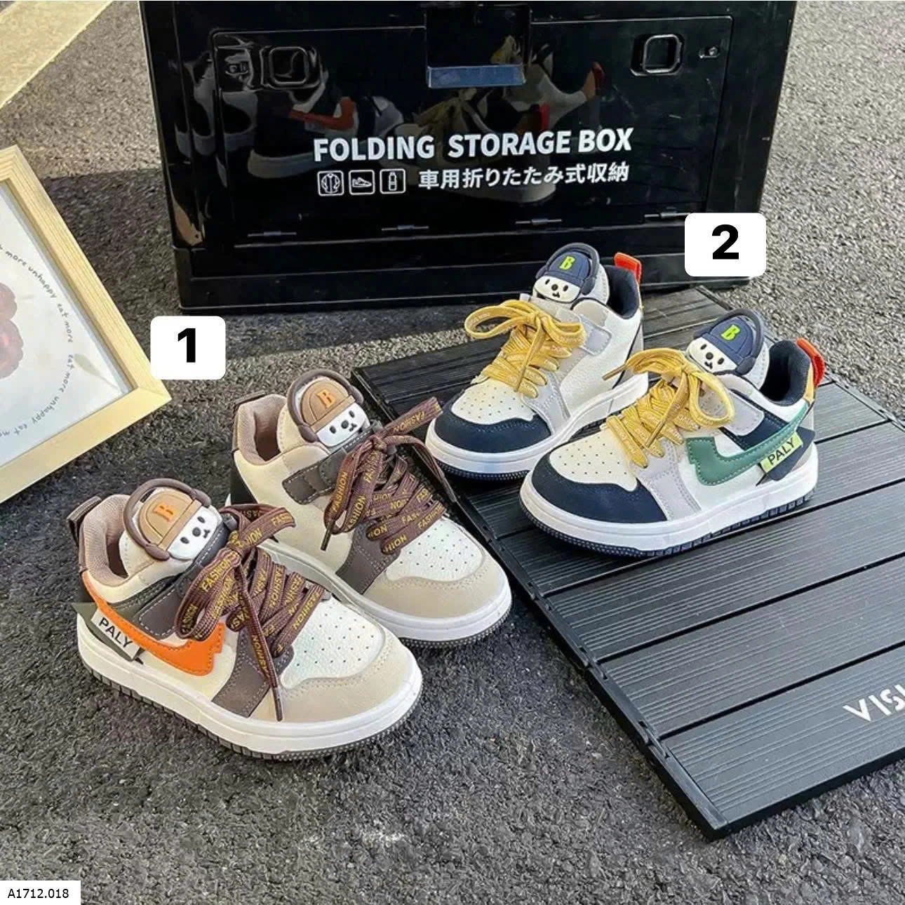 GIÀY THỂ THAO GẤU PHỐI MÀU  Giá sỉ Sz 26-31 #140k Sz 32-37 #149k 