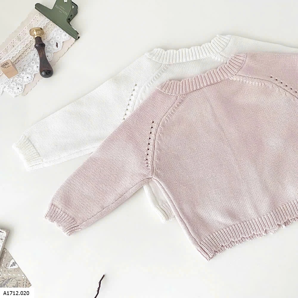 ÁO LEN THÊU HOA SIZE NHÍ   Giá sỉ 205k