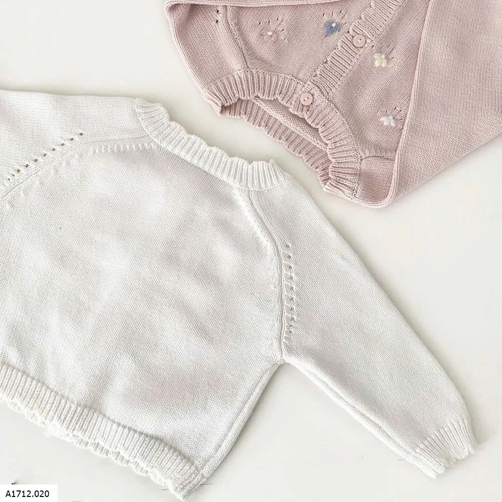 ÁO LEN THÊU HOA SIZE NHÍ   Giá sỉ 205k