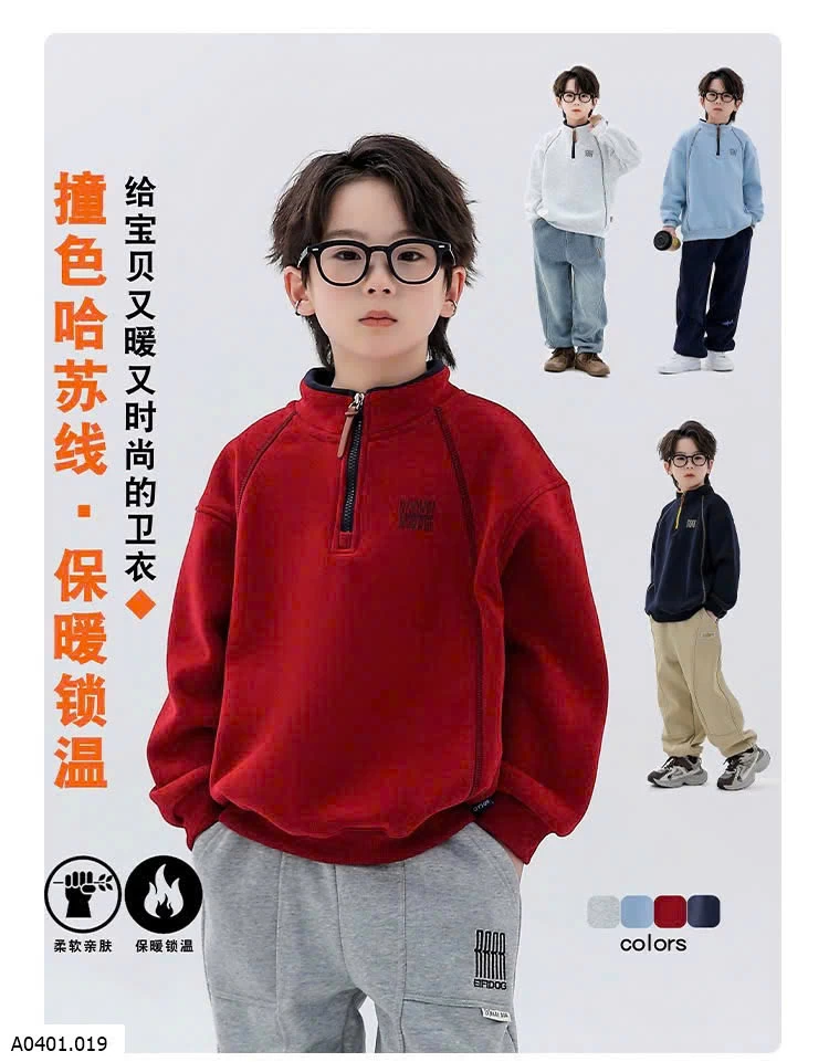 ÁO NỈ TRẺ EM LÓT LÔNG CỪU  Giá sỉ sz 110-120 : #220k       Sz 130- 160 : #235k       Sz 170: #250ka