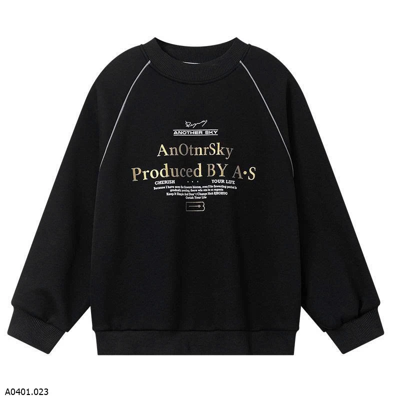 ÁO NỈ LÓT LÔNG CHỮ SIZE ĐẠI   Giá sỉ 225kA