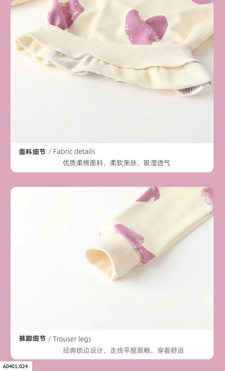 SET NỈ TRÁI TIM XINH CHO BG MALWE  Giá sỉ 165kk