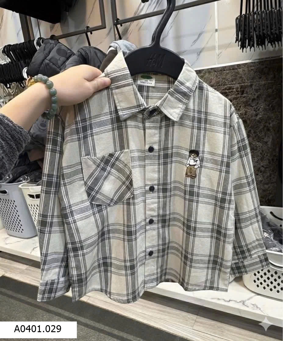 ÁO SƠ MI KẺ KACADY   Giá sỉ 140ka