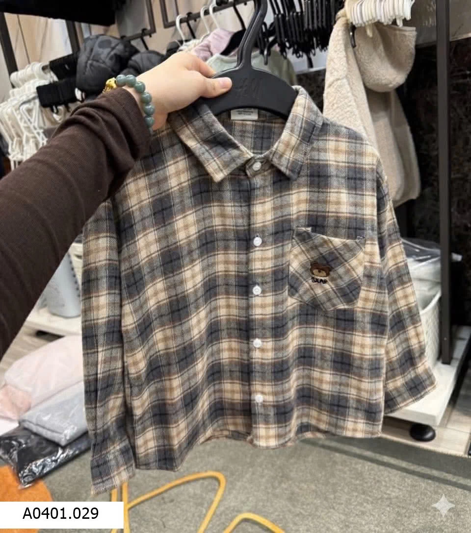 ÁO SƠ MI KẺ KACADY   Giá sỉ 140ka