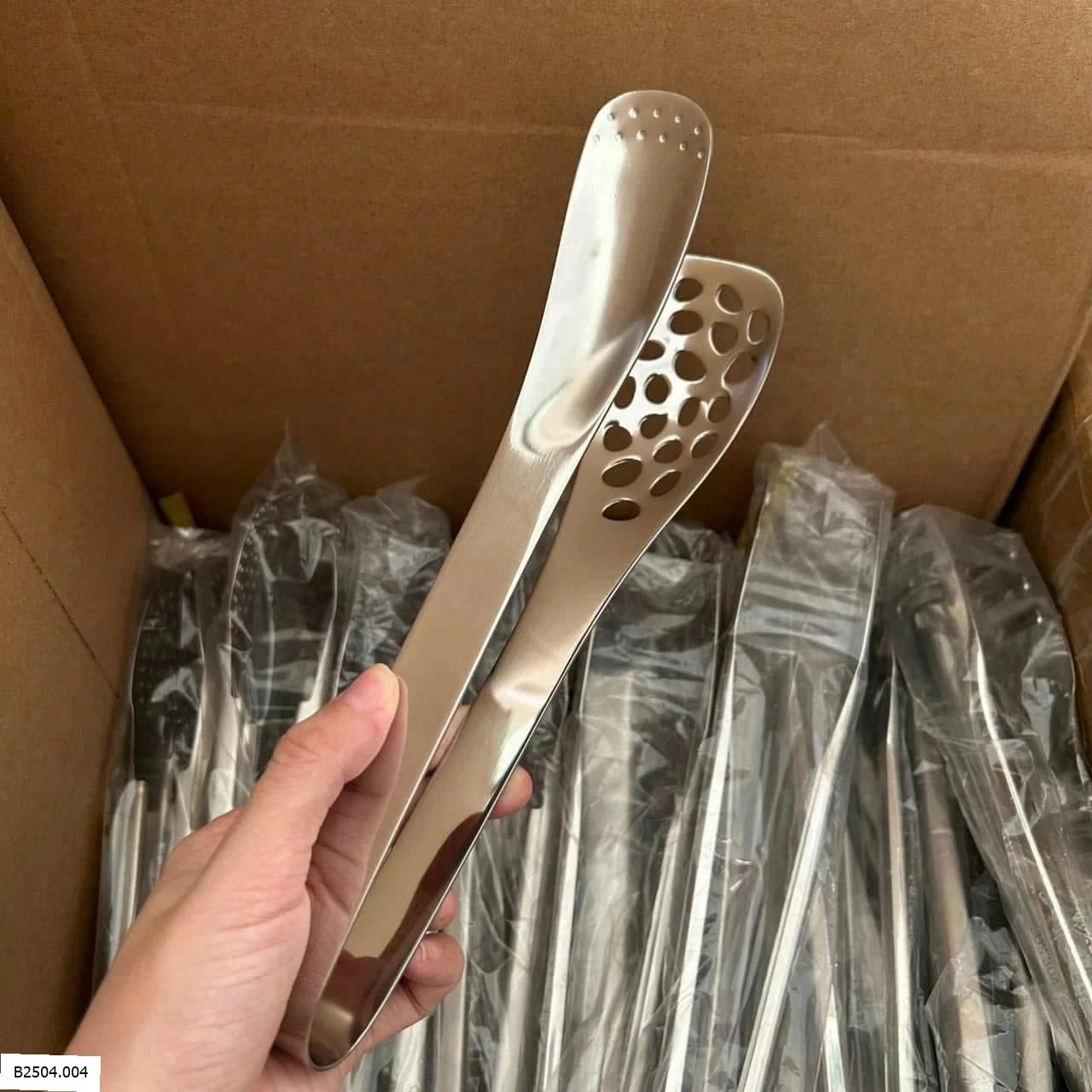 DỤNG CỤ KẸP GẮP, LẬT THỨC ĂN INOX SIZE LỚN Sỉ 55k