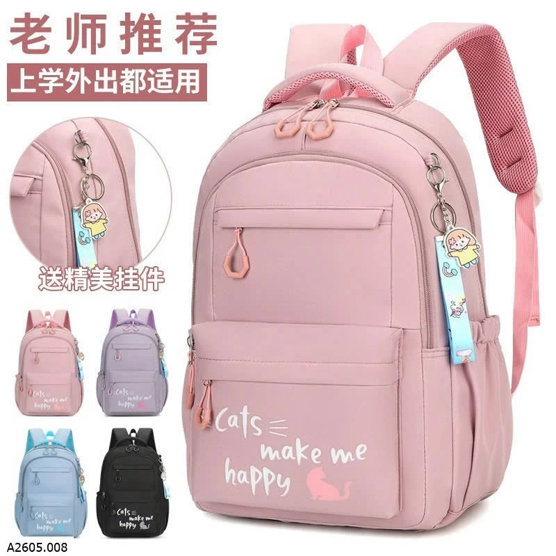  BA LÔ CHO BÉ CATS  Sỉ 136k ( k kèm móc khóa)