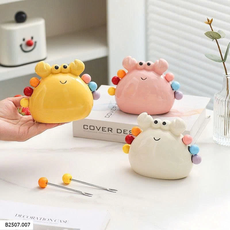 HỘP CẮM NĨA TRÁI CÂY CUA DỄ THƯƠNG Sỉ 51k/1 bộ