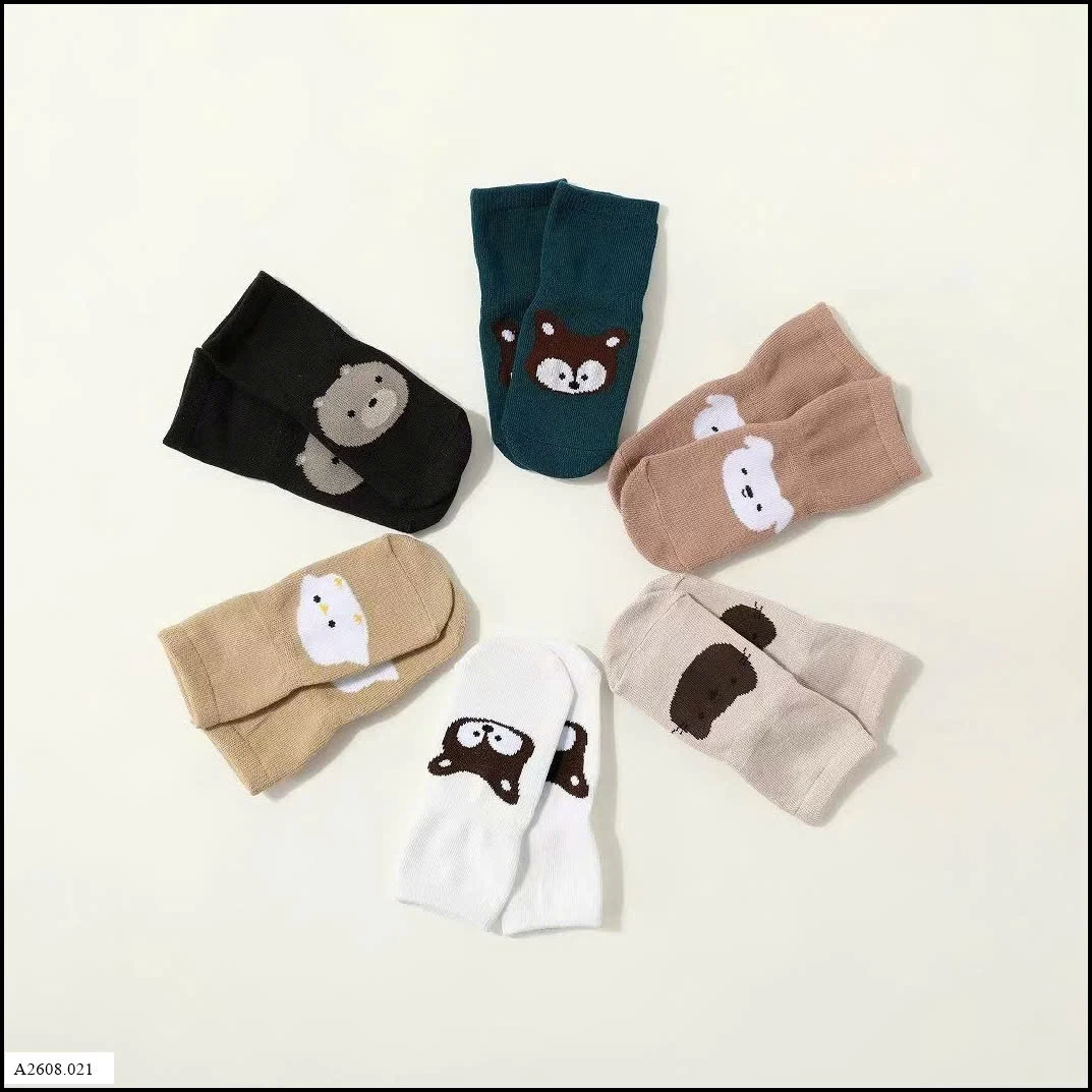 SET 6 ĐÔI TẤT CUTE CHO BÉ  Giá sỉ 60k/6 đôi