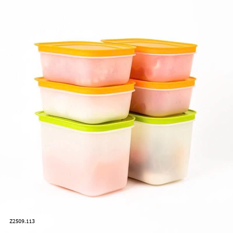 BỘ 6 HỘP GENII NGĂN ĐÔNG TUPPERWARE   Sỉ: 435k. 