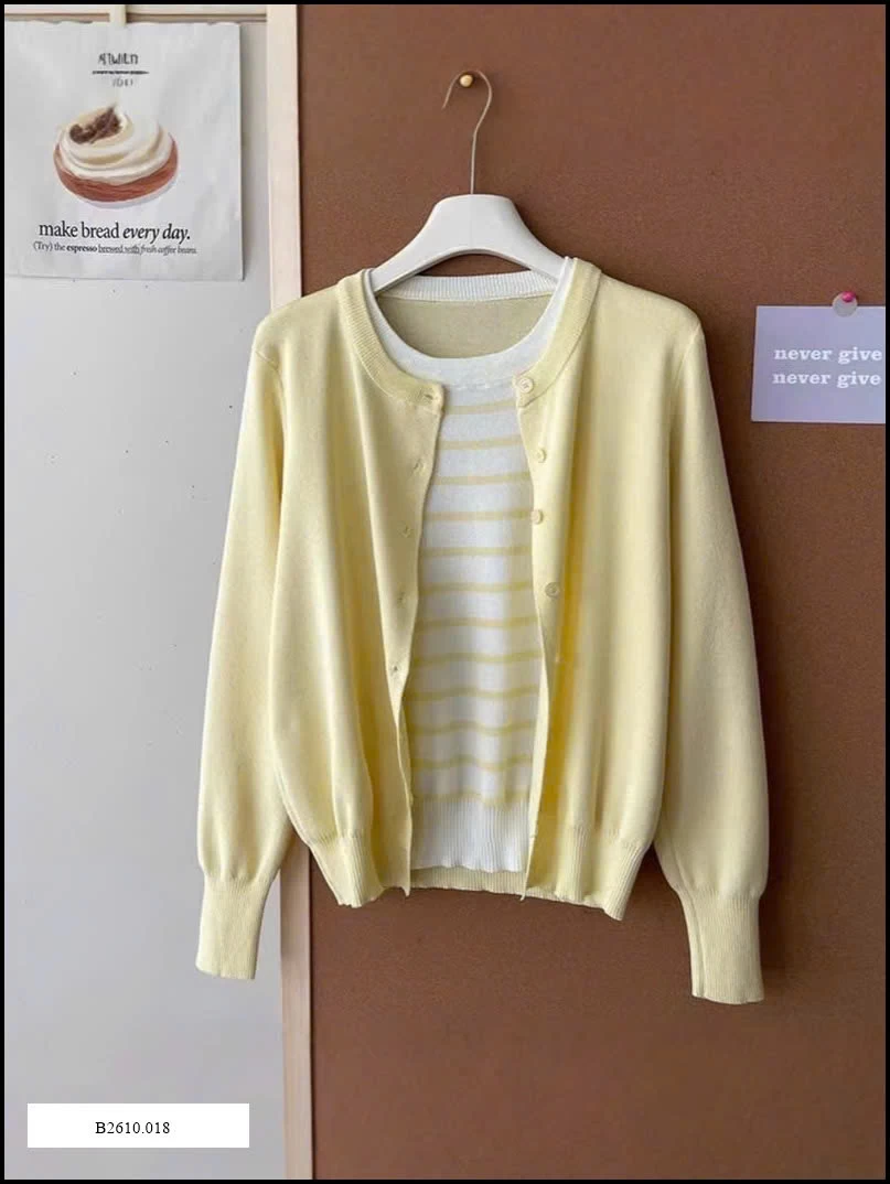 Áo len cardigan dệt kim mỏng   Giá sỉ 180k