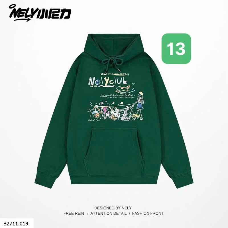 BST ÁO HOODIE HỌA TIẾT NELLY  Giá sỉ 302k