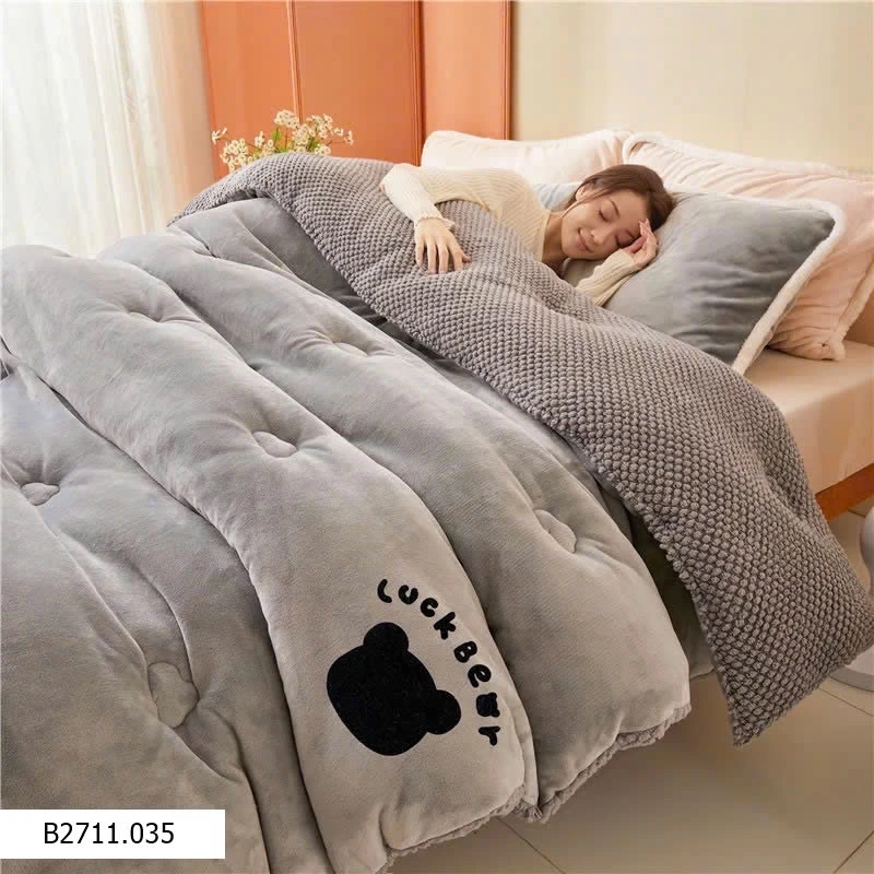 CHĂN LÔNG SIÊU ẤM LỤCK BEAR Giá sỉ 465k