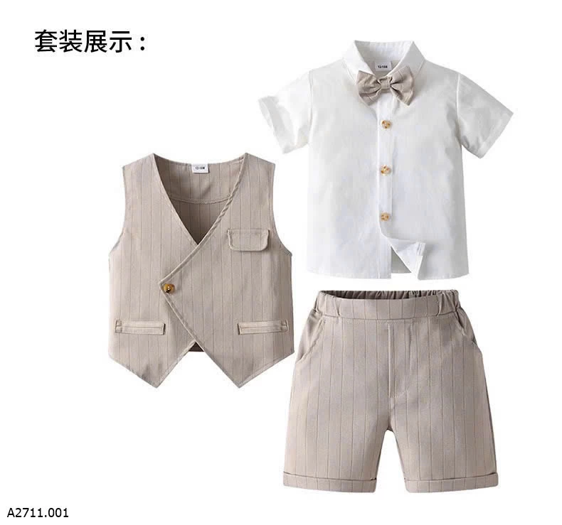 SET VEST NGẮN KẺ SỌC BT  Giá sỉ 230k