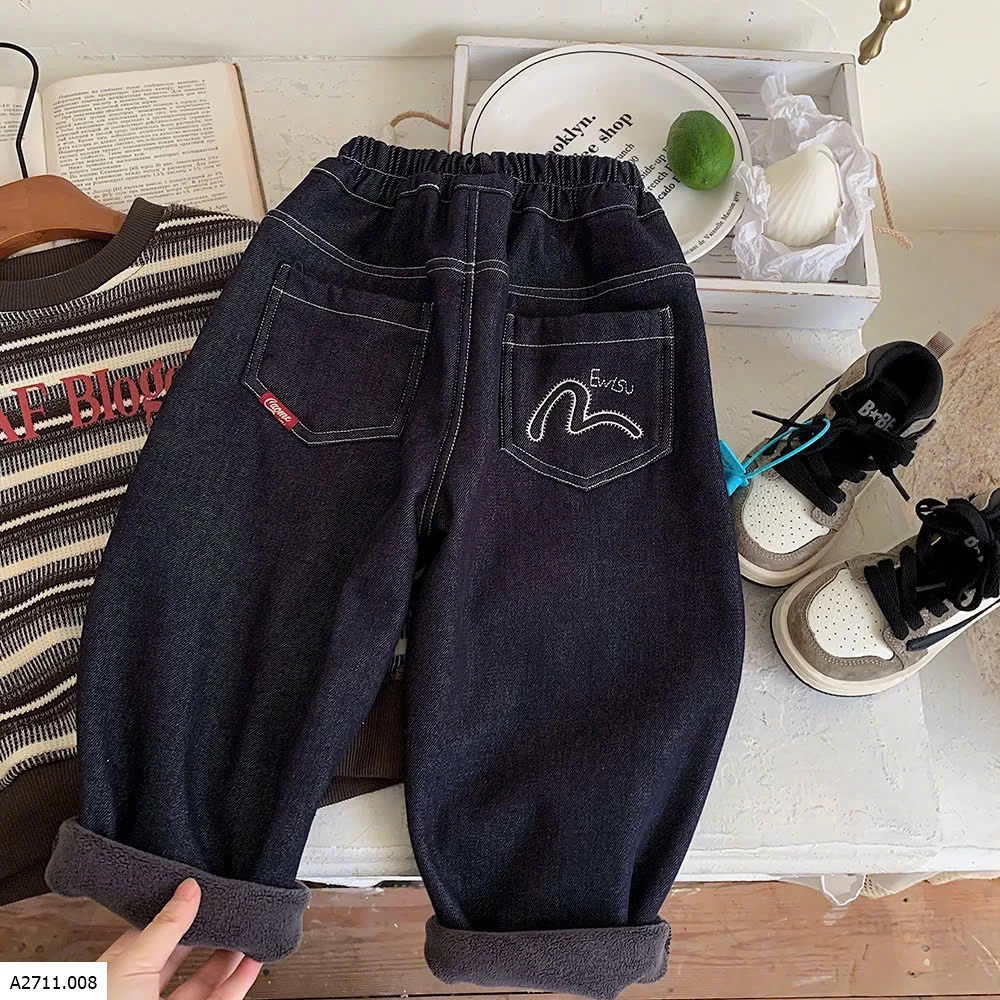 QUẦN JEAN LÓT LÔNG CHO BÉ   Giá sỉ 170k