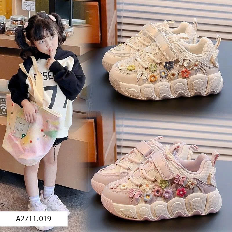 GIÀY THỂ THAO HOA SIÊU XINH CHO BÉ GÁI   Giá sỉ 170k