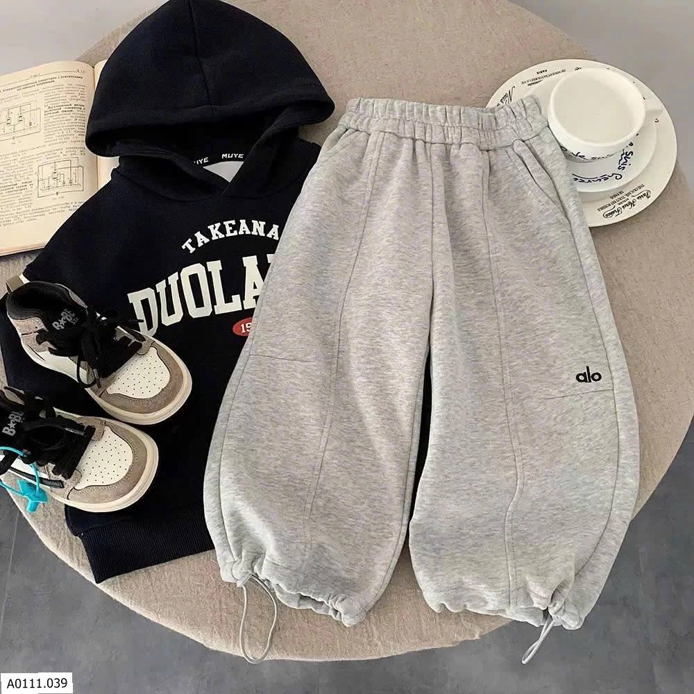 Quần nỉ thu đông kiểu Hàn cho bé  Giá sỉ 119ka