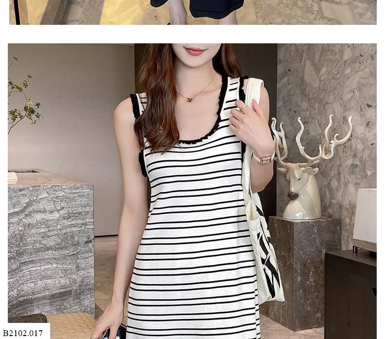 ĐẦM COTTON 2 DÂY SUÔNG   Sỉ 140k