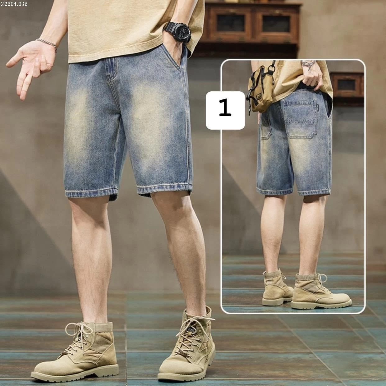 QUẦN SHORT JEAN NAM  Si 170