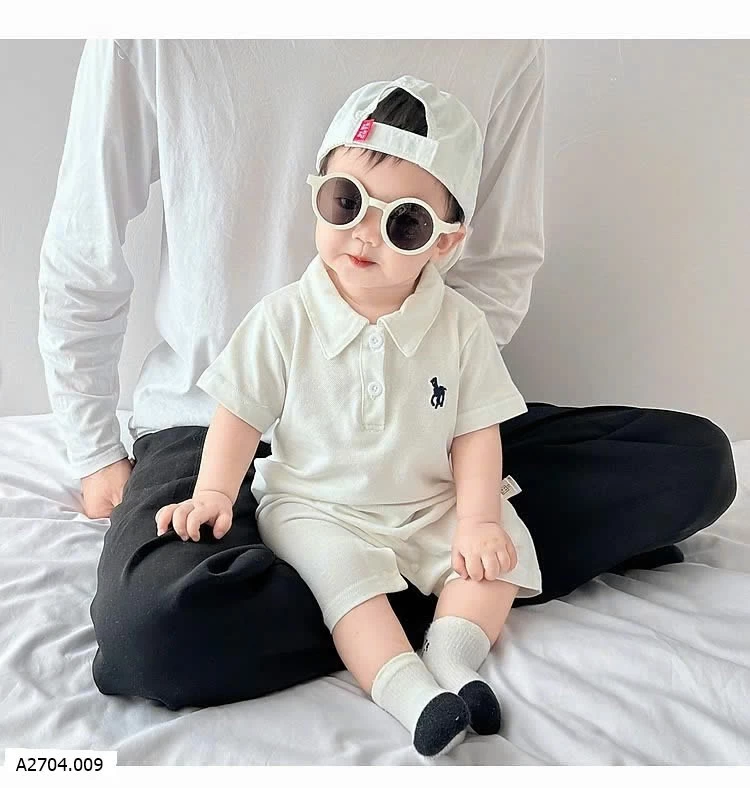 BODY CỔ POLO CHO BÉ  Sỉ  giá  số 1,2: 92k  số 3,4: 102k 