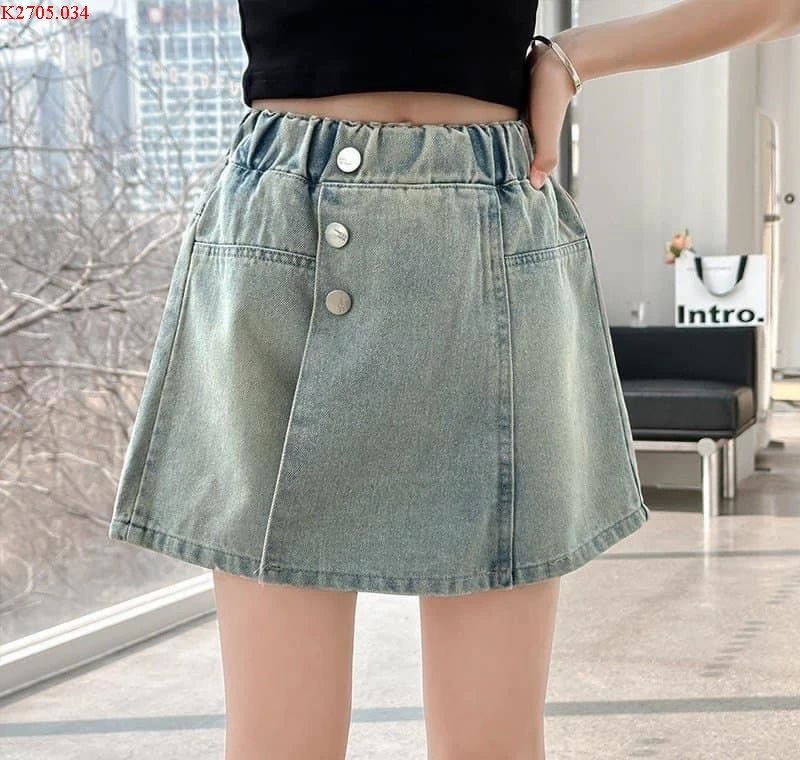 QUẦN SHORT JEAN GIẢ VÁY BÉ GÁI  Sỉ 110