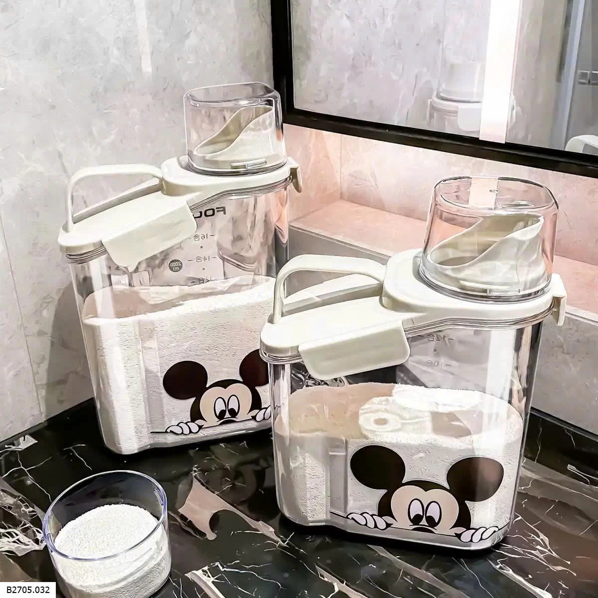 Hộp đựng bột giặt Sỉ  90k/1 set 2 hộp 2500ml