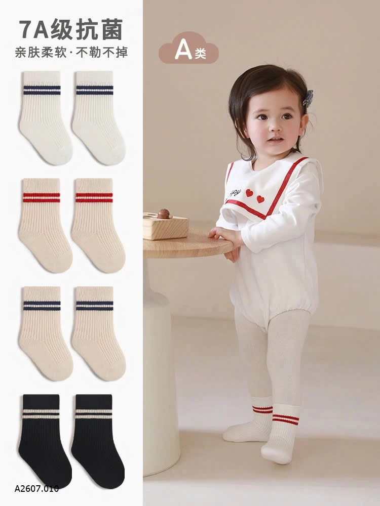 SET 6 ĐÔI TẤT CHO BÉ    Sỉ 95k/ 6 đôi 1 màu hoặc mix