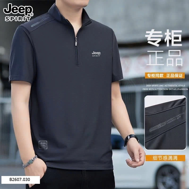 ÁO CỔ TÀU KÉO KHOÁ NAM JEEP    Sỉ 210k