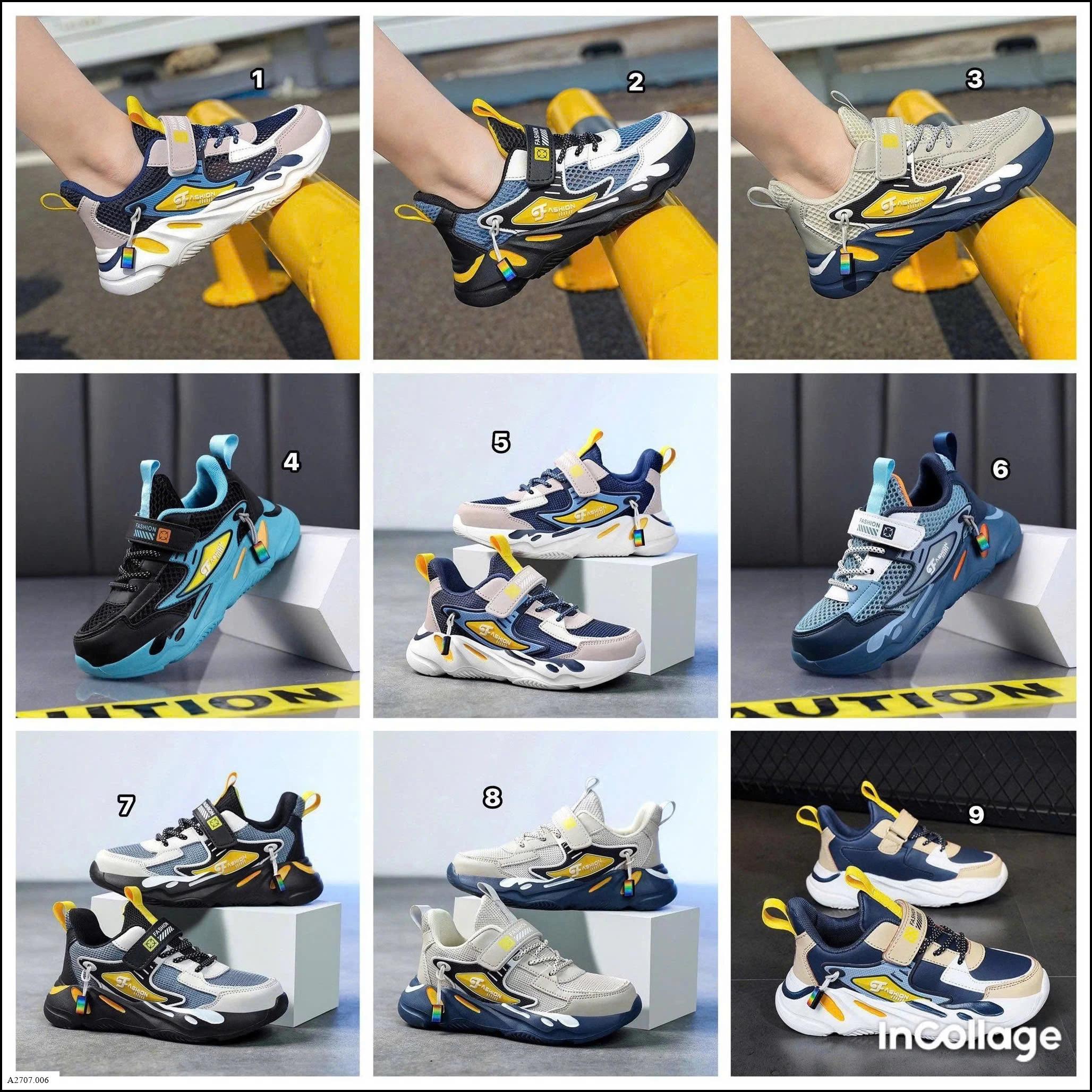 GIÀY THỂ THAO BÉ TRAI FASHION Giá sỉ 140k/đôi