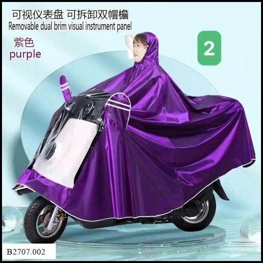 ÁO MƯA TRÙM KÍN ĐẦU Giá sỉ màu 1-4: loại 1 đầu : 140k màu 5-8 : loại 2 đầu : 153k