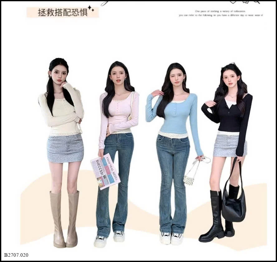 ÁO DÀI TAY GIẢ 2 LỚP Giá sỉ 120k