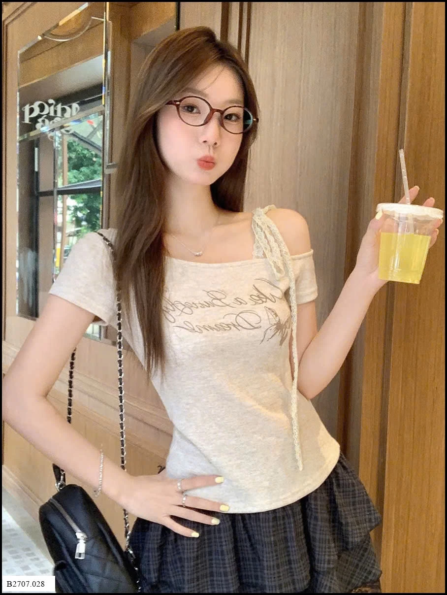 ÁO THUN RỚT VA PHỐI REN Giá sỉ 120k