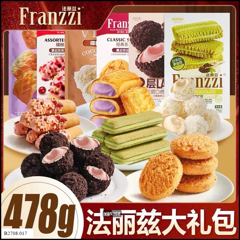 BÁNH FRANZZI 478G MIX 6 LOẠI   Giá sỉ 127k /1 hộp
