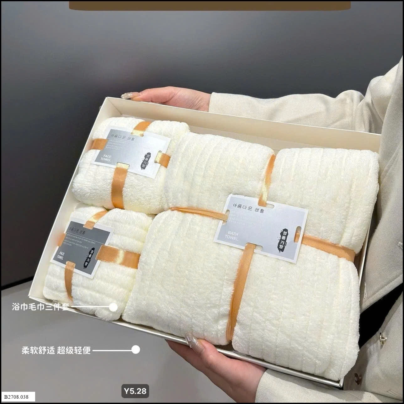 BỘ KHĂN 3 MÓN   Giá sỉ 70k /1 set