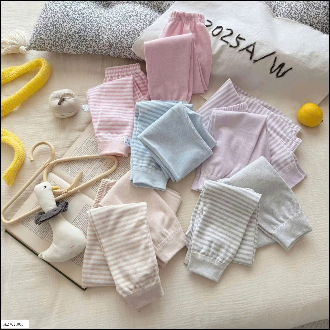 SET 2 QUẦN KẺ PASTEL    Giá sỉ 80-120    97K/1 SET  130-160   117K/1 SET