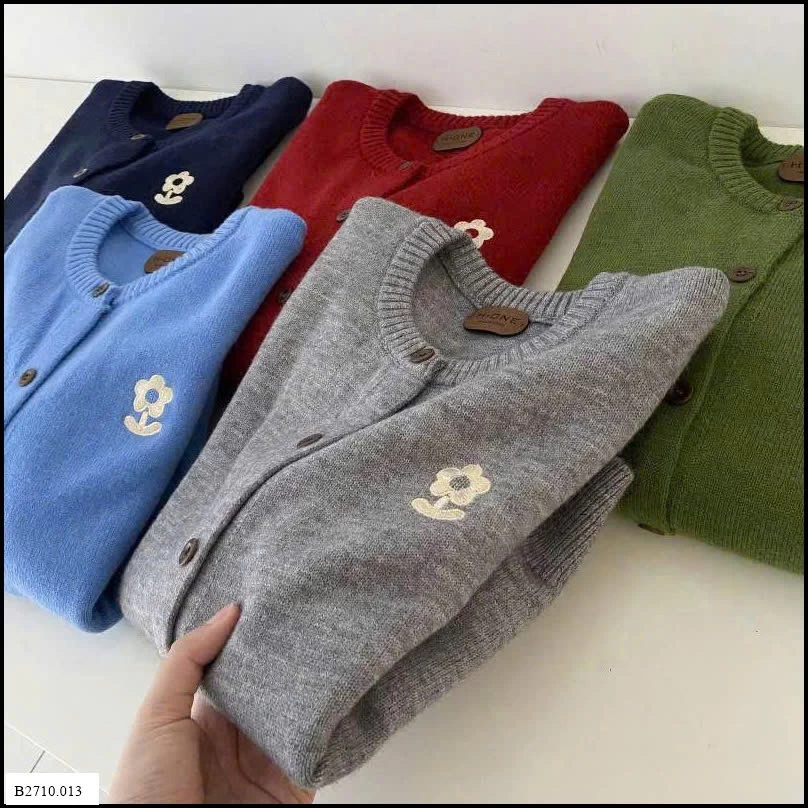 ÁO CARDIGAN LEN HOA NỮ  Giá sỉ 190k