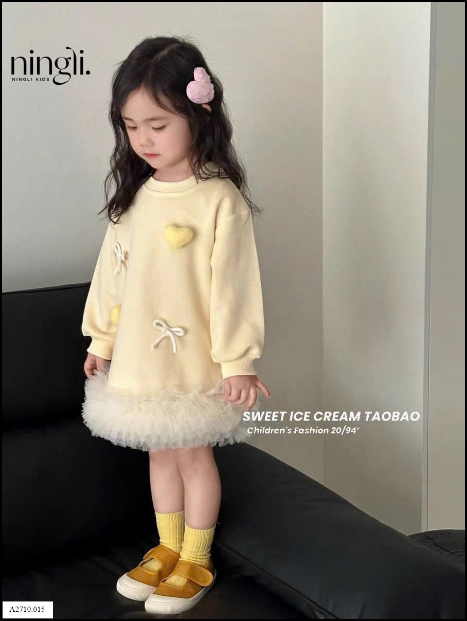 VÁY NỈ VÀNG NINGLI  Giá sỉ 129k