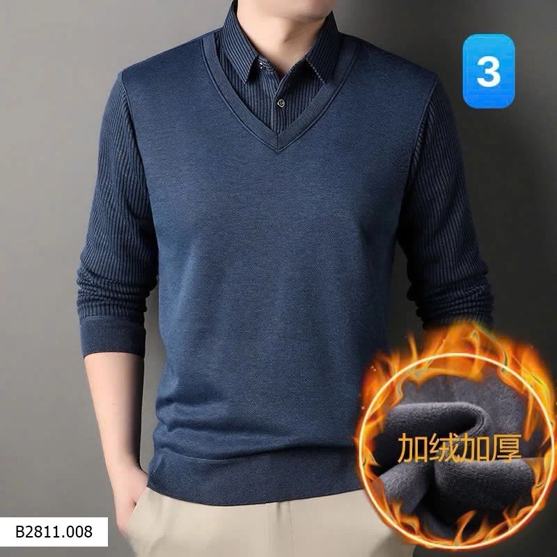 ÁO LEN GIẢ 2 LỚP LÓT LÔNG   Giá sỉ 125k