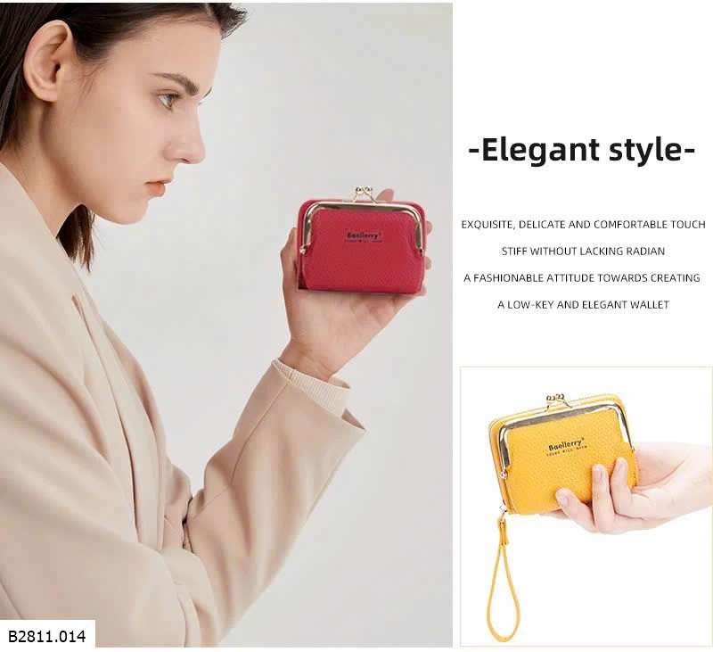 VÍ BAELLERRY NHIỀU NGĂN CẦM TAY Giá sỉ 65k