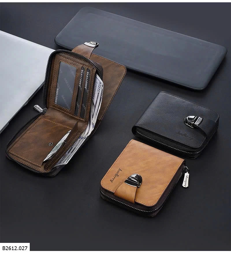 VÍ DA NAM BAELLERRY KHÓA KIM LOẠI  Giá sỉ 63k