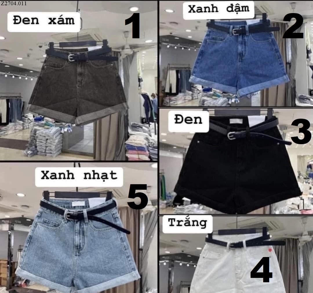 QUẦN SHORT DENIM NỮ Si 89k