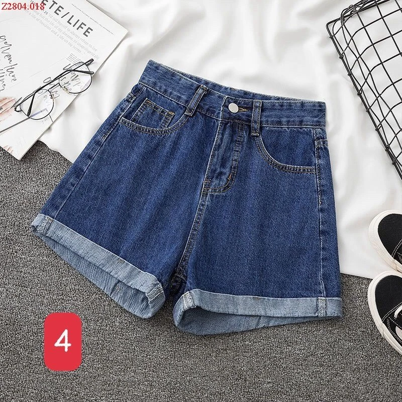 QUẦN SHORT JEAN CẠP CAO NỮ Si 90k  