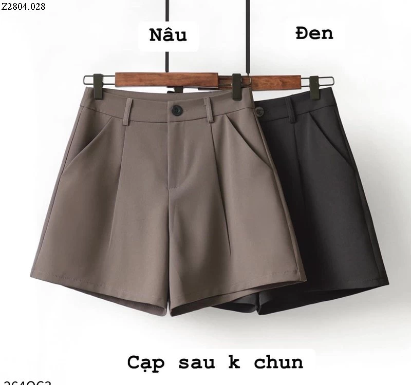 Quần short vải dáng vintage Si 95k