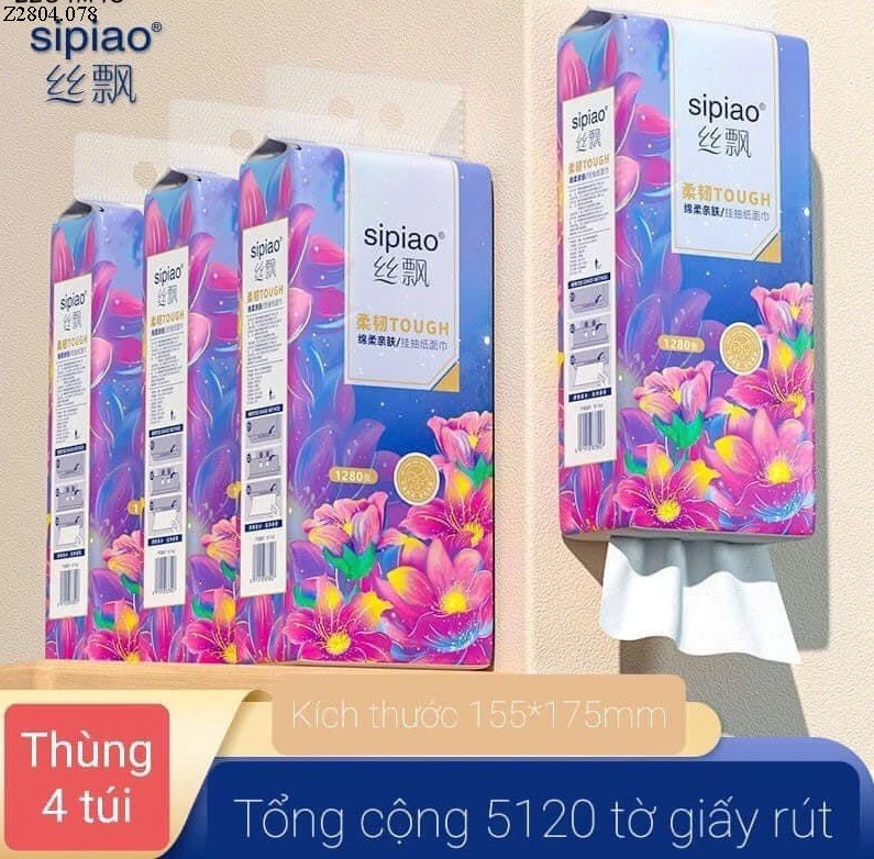 THÙNG 4 TÚI GIẤY TREO Si 118k/1 thùng 